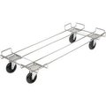Global Equipment Wire Rack Accessory 48 x 20 Dolly Base - 5 Poly Swivel Casters For 48"W Bins 38148-00